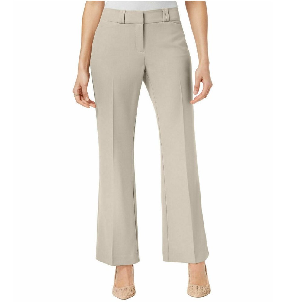 Alfani Womens Curvy Fit Bootcut Relaxed Leg Pants